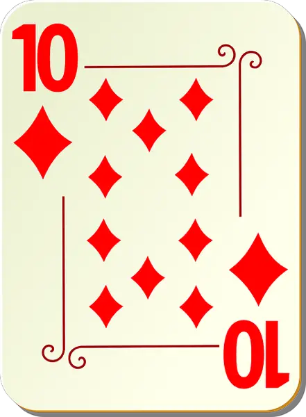 The Ten of Dimaonds Playing Card